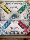 Vintage 1965 Trouble Board Game Kohner Bros No 310 Pop-o-matic Works Incomplete