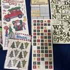 Large Scrapbooking Supplies Christmas Lot-12x12 Paper  Stickers  Embellishments