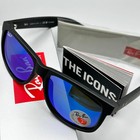 54mm Ray-ban Rb4165 622 55 Justin Black Frame Blue Polarized Lenses Sunglasses