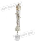 925 Silver Plated Car Mezuzah - Hebrew Psalms Scroll Israel Jewish Judaica Gift