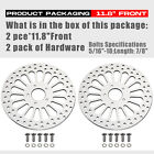 2pcs 11 8  Front Brake Rotors For Harley Touring Electra Glide Road King 2008 Up
