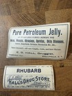 Pharmacy Medicine Pill Bottle Label Old Vintage Antique Drug Store Wellsville Ny
