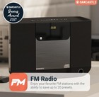 Compact Home Stereo System Bluetooth Wall Mount Cd Player For Home Office Remote