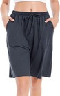 Womens Bermuda Shorts 8 Inch Knee Length Athletic Basketball Yoga Lounge Shorts
