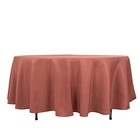 Terracotta 108  Premium Quality Round Polyester Tablecloth Wedding Party Dinner