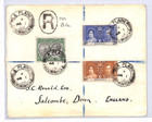 Dominica Cover  la Plaine  1938 Cds Reg d Mixed Reigns Kgv kgvi Salcombe Yd273