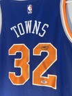 Karl Anthony Towns Signed New York Knicks Jersey Autographed Kat Psa dna Coa