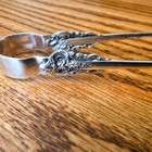 Rare Wallace Sterling Grand Baroque Individual Asparagus Tongs  5 3 8 