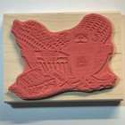 House Mouse Stampabilities Rubber Stamp Corn Trouble Dental Floss On The Cob