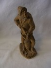 Hunting Man Hand Carved Wood Black Forest Vintage German    j