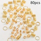 80 Pcs Dreadlock Hair Beads Stylish Alloy Hair Accessories Braids Locs Girl Gift