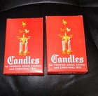 Vintage 4 Inch Red Candles Swedish Angel Chimes Christmas Tree 2 Box s - 12 Nos