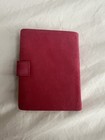 Vtg Christian Dior Pink Nubuk Address Book W  Note Pad Made In Italy Fiocchi 