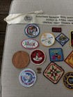 Vintage Girl Scout Boy Scout Patches Ribbon Leather Tag Lot Of 19 Ohio Delaware
