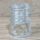 Vintage Hemingray 10 Clear Glass Insulator Made In Usa 17-42 Industrial Decor