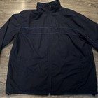Tek Gear Nylon Polyester Men   s Track Suit Jacket Xl Pants L Navy Blue