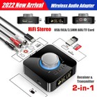 Bluetooth 5 0 Transmitter Receiver For Tv Home Car Aux Hifi Stereo Audio Adapter