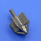 Vintage Metal Dreidel Hanukkah Spinning Top Heavy Silver Tone Judaica 1   