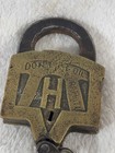 Antique Missouri Pacific Railway Brass Padlock Mopac Railroad Keen Kutter Style