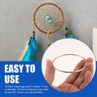 10 Pack 3 Inch Gold Dream Catcher Metal Rings Hoops Macrame  For7051