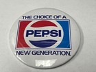 Vintage 3  Pepsi Cola Pin Button Pinback  the Choice Of A New Generation  1970s