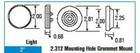 Gg Incandescent Accessory Sealed Light Single Bulb Blue 2  Flat Top  79941 Each