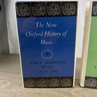 Vintage New Oxford History Of Music Vol 2-3 Hc Dj Medieval Renaissance