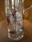 Wire Embedded Mosaic Glass Cocktail Pitcher With Glass Stirrer 12   