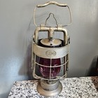 Antique Original 1907 Dietz King Fire Dept Kerosene Lantern W  Rare Red Globe