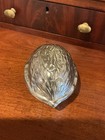 Vintage West Germany Chrome Plated Nutcracker Shaped Like Walnut Mcm