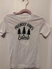 Vintage 1950s Friendly Pines Camp Boys Youth S Souvenir T-shirt Texas Boy Scout 