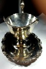 Camusso Sterling Gravy Boat And Underplate  Scroll Border  15262