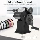 Dual Purpose Manual Coil Winder Machine Wire Tool Counter Hand Coil Winding Tool
