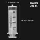 Depepe 200ml Syringe Set With Tubing - 2 Pack For Feeding   Measuring