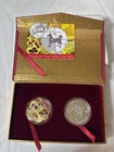 Singapore Mint 2006 Singold Puppies Silver Gold  1 Coin Set