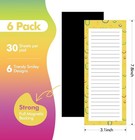2025 Cute Magnetic Grocery List Paper Notepads 6-pack For Fridge 6 Cute Designs 
