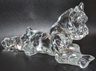 Kenneth Haley Dog s Tale Boxer Dog Laying Clear American Glass Company Figurine