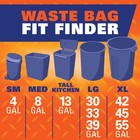 Hefty Ultra Strong 13 Gallon Trash Bags  Black Tall Kitchen Trash Bags 13 Gallon