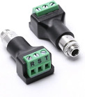 3 5mm Panel Mount Jack Female Terminal Block Stereo Connector 10 Pack
