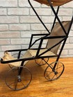 Antique Victorian Baby Doll Carriage Stroller Buggy Steel Early 1900s   