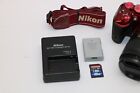 Nikon D D5500 Digital Slr Camera Red W  Vr Ii 18-55mm Lens  shutter Only 14 907 