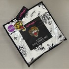 Ed Hardy Full Sheet Set Black White Graffiti Tattoo Tiger 6 Pieces New