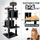 Cat Tree Tower Condo For Indoor Cats w  Cat Cave scratching Post  Entrance exit