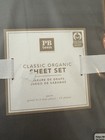 Pottery Barn Teen Classic Organic Sheet Set Gray Queen New