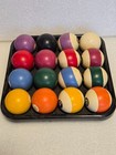 Antique Full Set Of Clay Billiard Pool Balls 2 1 4 