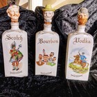 Vintage Bar Set Of 3 Decanters Relco Creations 10 1 2  