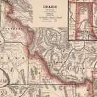 Idaho 1889 Vintage Map 11x14 Antique Atlas Historic Wall Art Print