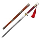 Hua Mulan 41  Full Size Chinese Sword Loyal Brave True With Wood Scabbard Sharp