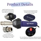 Weldy Hot Gun Torch Plastic Air Welding Gun Welder Pistol Tool Hot Air Gun 1600w