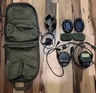 Msa Sordin Dual Comm Headset W  Unity Helmet Mount  Bag  Gel Cups  for Parts 